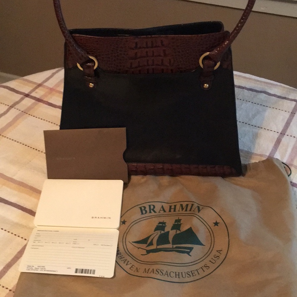 Vintage Brahmin Purse - Anetta Back Tuscan Excellent Condition w/bag, reg card